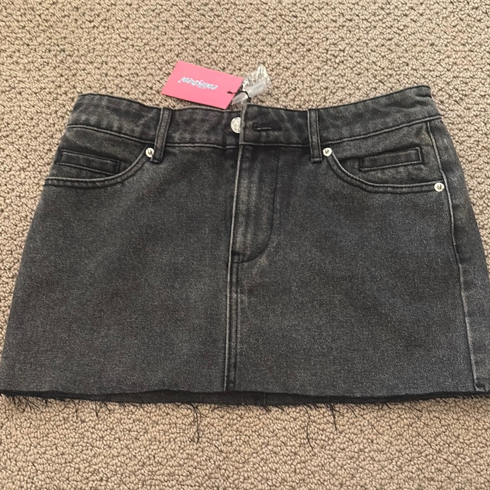 Edikted Black Mini Skirt for a Night Out